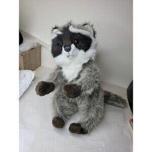 1991 Plush Creations Inc. Singing LARGE RACCOON 14" Plush Stuffed Animal TOY